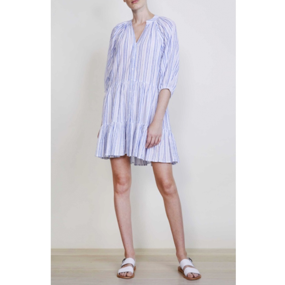 APIECE APART Mini Mitte Striped Dress Size: Small